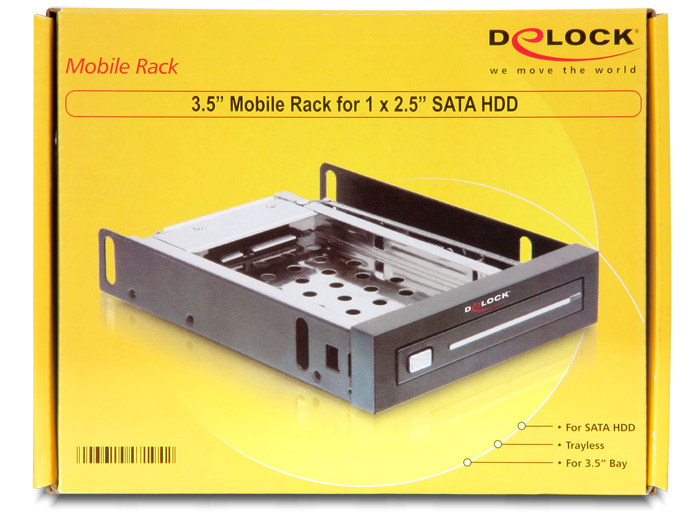 Delock 3.5" Wechselrahmen für 1x 2.5" SATA HDD