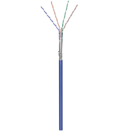 Kabel ROLLE 100m SFTP Flexkbl.blau Cat5