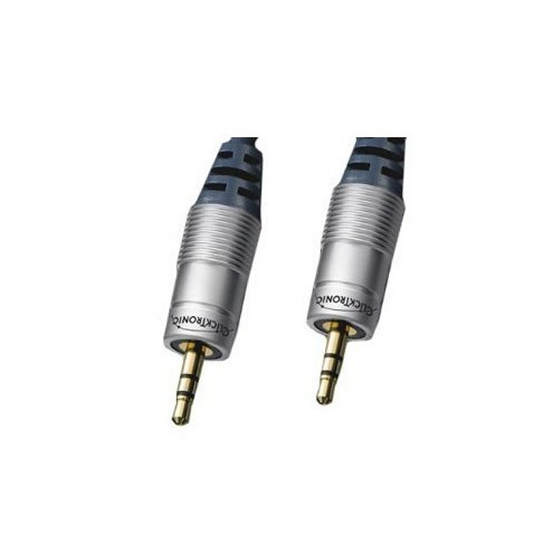 Audio Kabel (3,5 mm Stecker auf 3,5 mm Stecker, vergoldete Kontakte) 1,5 m