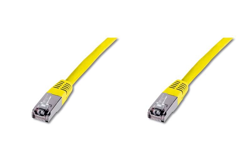 Kabel RJ45 10,0m gelb SFTP-Patch C5e