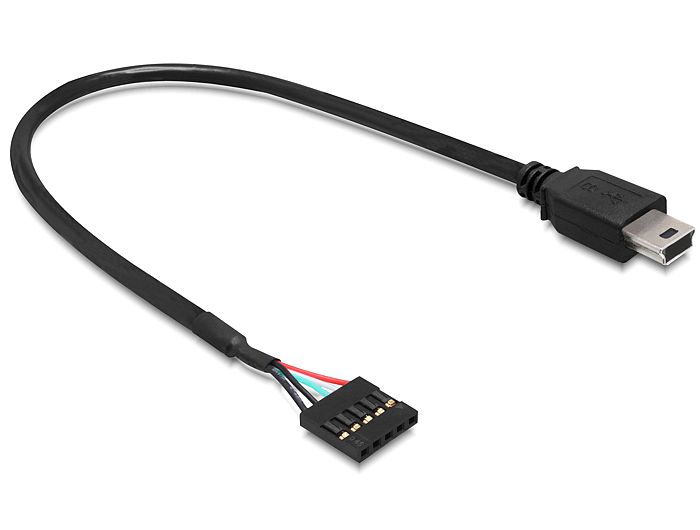 Delock Kabel USB 2.0 Pin Header Buchse > USB mini Stecker 30 cm