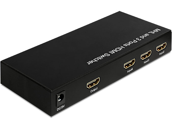 Delock Switch HDMI 3in + MHL 1in > 1out