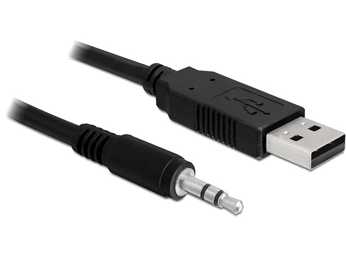 Delock Konverter USB 2.0 Stecker > Seriell-TTL 3,5 mm Klinke 1,8 m (5 V)