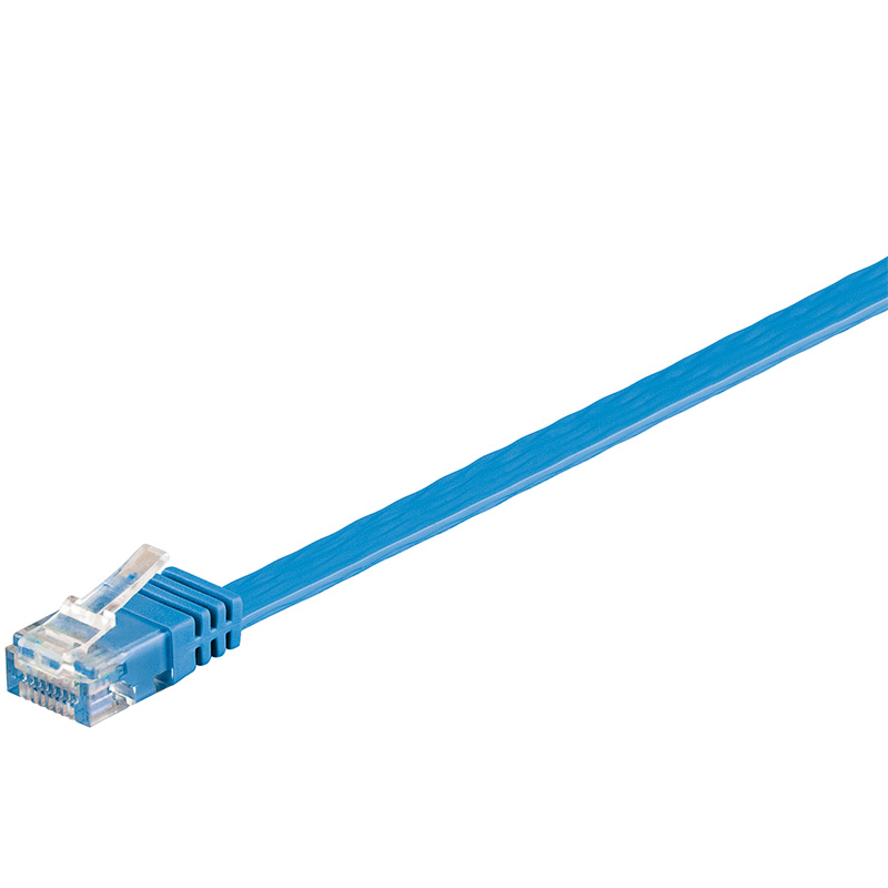 Slim Netzwerkkabel/Patchkabel Cat. 6 U/UTP 7.00m blau