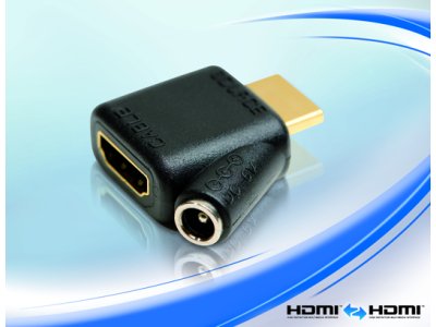 PureLink HDMI A Stecker auf HDMI A Buchse 1.3 Adapter mit Stromversorgung 1A