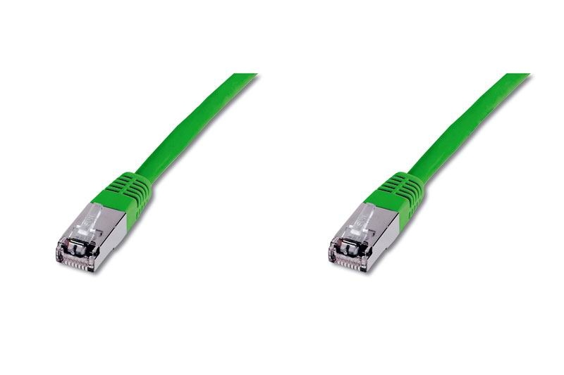 Kabel RJ45 0,50m grün SFTP-Patch C5e