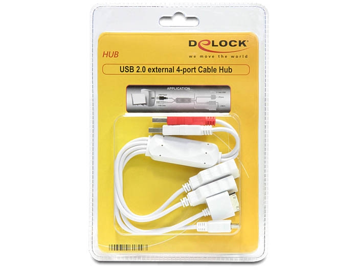 Delock USB 2.0 external 4-port Kabel Hub