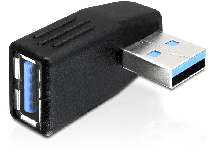 Delock Adapter USB 3.0 Stecker-Buchse gewinkelt 270° horizontal
