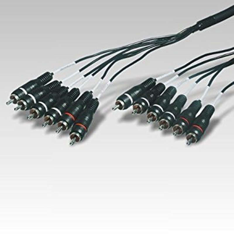 Cinchkabel 6-adrig 5.1 Audio-Kabel 2 Meter