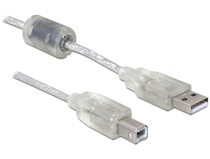 Delock Kabel USB 2.0 A-B upstream Stecker/Stecker 0,5m