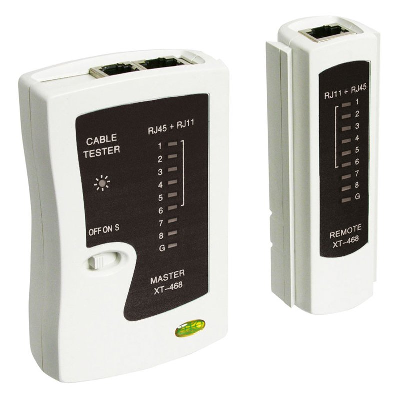 Kabeltester RJ11, RJ12, RJ45 mit Remote Einheit (Netzwerktest Gerät)