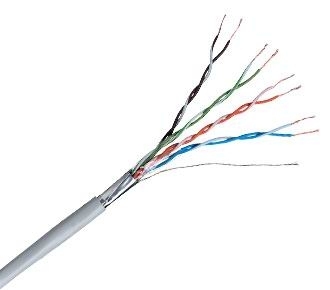 Kabel ROLLE 100m SFTP Flexkabel C6 grau, CCA