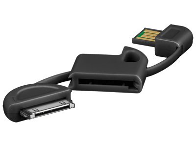 USB Datenkabel/Ladekabel im Schlüsselanhängerformat, all iPad's, iPod's, iPhones