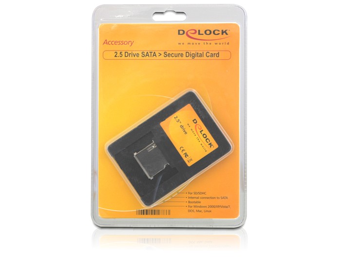 Delock 2.5" SATA Card Reader > Secure Digital Card