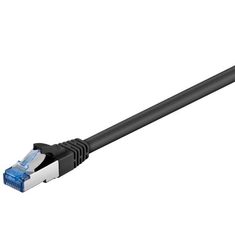 Kabel RJ45 C6A 7,5m PIMF S/FTP schw 500MHz