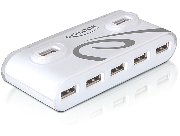 Delock USB 2.0 Externer HUB 7 Port