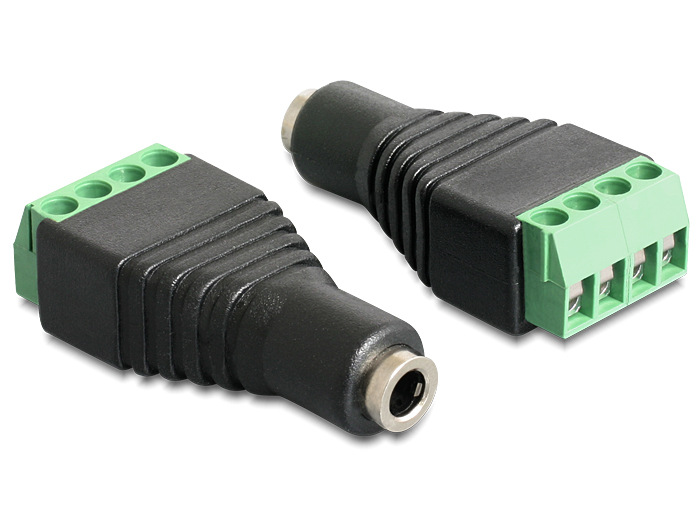 Delock Adapter Klinke Buchse 3,5 mm > Terminalblock 4 Pin