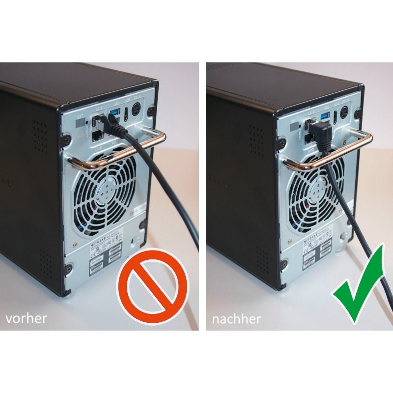 Patchkabel CAT5e 1x gewinkelt F/UTP, Schwarz - 0.25 Meter