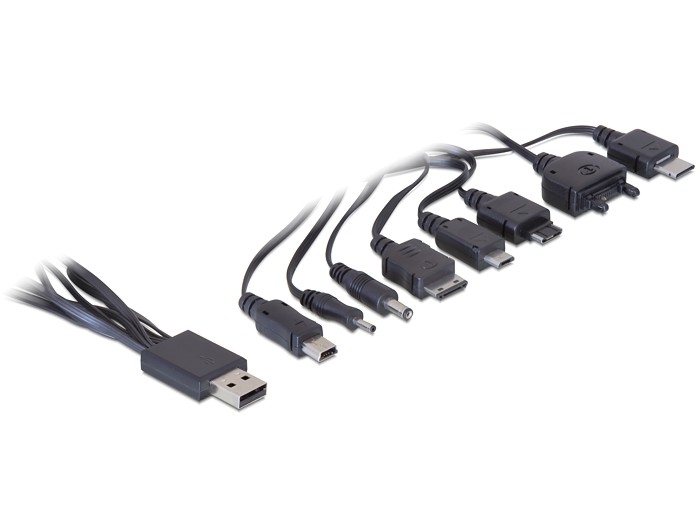Delock Ladekabel USB 2.0 > 8-fach Handy