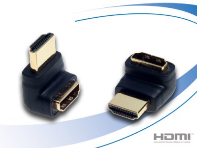 Purelink Zertifizierter HDMI- HDMI (270 Grad) Adapter vergoldet, Bu.auf St.