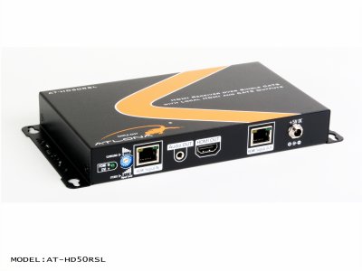 AT-HD50RSL HDMI Receiver über ein Cat5 mit LAN loop Ausgang