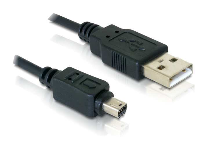 Delock Kamera Kabel USB 2.0 > 8pin Olympus